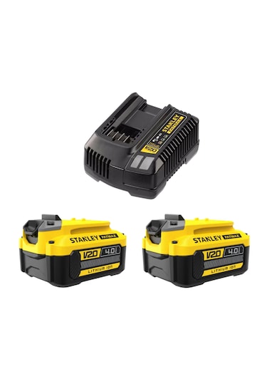 Stanley SFMCG400B + SCD700B-TR +SFM V20 4.0 AH Akü + SFM V20 4A ŞA