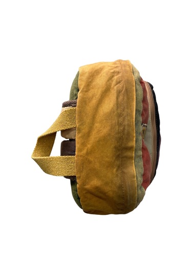 Kaliteli Vintage Salaş Disayn Günlük Gezi Spor Sırt Çantası Matanza Bag 30x42cm Sarı