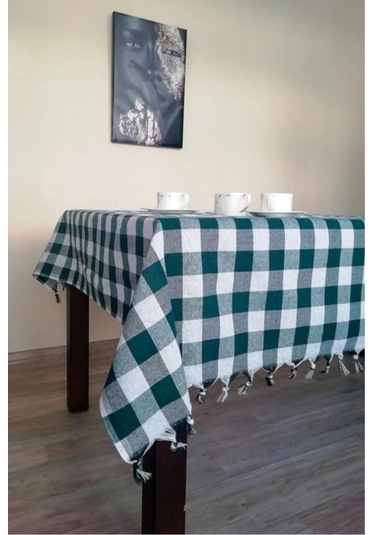 Çok Amaçlı Piknik Masa Örtüsü Sofra Bezi Yeşil 150x150