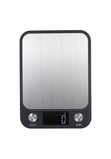 Neevoyu Ev Kullanıma Alüminyum Mutfak Dijital Terazi, 10kg/1g Hassasiyet, Su Geçirmez, Arka Işık, Otomatik Kapatma, Siyah Pil Yok Siyah