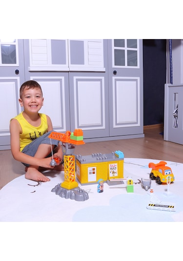Ogi Mogi Toys İnşaat Bloklar ve Vinç 44 Parça