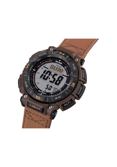 Casio Pro-trek Prg-340l-5dr Erkek Kol Saati Kahverengi