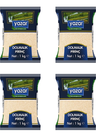 Yazar Dolmalık Pirinç 4 x 1 KG