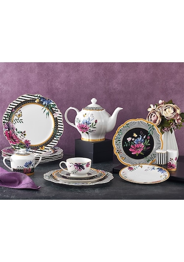 Aryıldız Porselen 30 Prç Kahvaltı Takımı 51051 Çok renkli