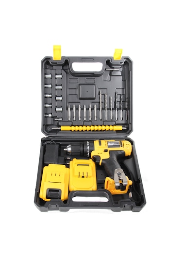 Bulldozer Çift Akülü 24vr Darbeli 24 Parça Aksesuar Setli Şarjlı