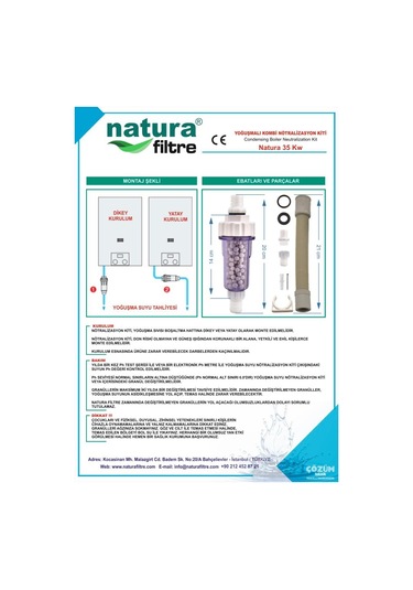 Yoğuşmalı Kombi Nötralizasyon Kiti 10-35 KW
