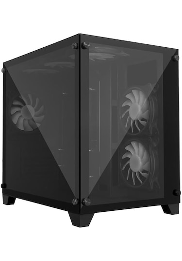 Gameforce Liquid Mini 6x120 MM RGB Fanlı Micro ATX Oyuncu Bilgisayar Kasası