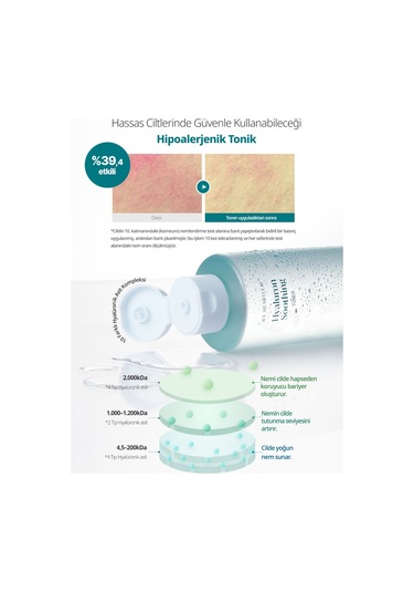 Hassas Ciltlere Bakım Sunan Nemlendirici Tonik Goodal Houttuynia Cordata Hyaluron Soothing Toner