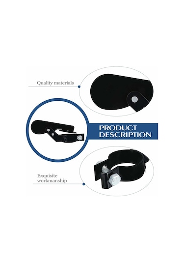 Mufunye Egzoz Yağmur Kapağı Su Geçirmez Jeneratör Yağmur Kapağı Sessiz Jeneratör Egzoz Yağmur Kapağı Traktör Parçası 50mm, 1 Adet