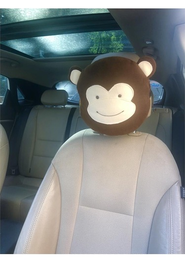 Maymun Figürlü Oto Yastık 25 Cm Silikon Elyaf