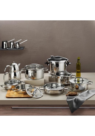 Aryıldız Studio Prestige 22 Parça İdeal Set Kapak Çelik