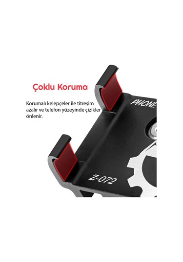 UpWay Alüminyum Bisiklet Motosiklet Universal Ayarlanabilir Cep T