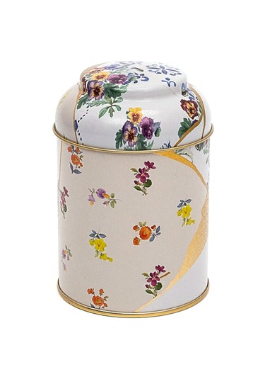 Kint Sugi Rose Desenli Yuvarlak Metal Kutu, 9 X 11 Cm, 0.6 Lt