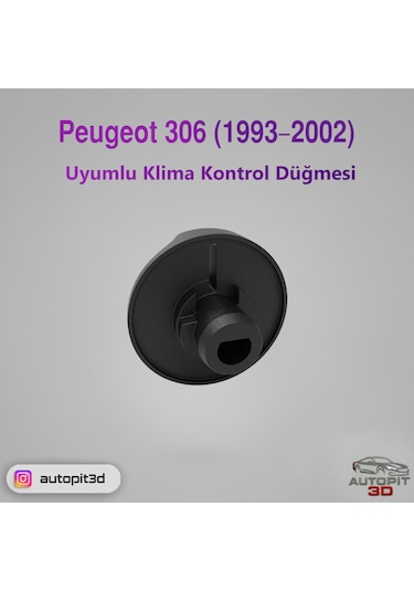 Peugeot 306 1993 2002 Uyumlu Klima Kontrol Düğmesi
