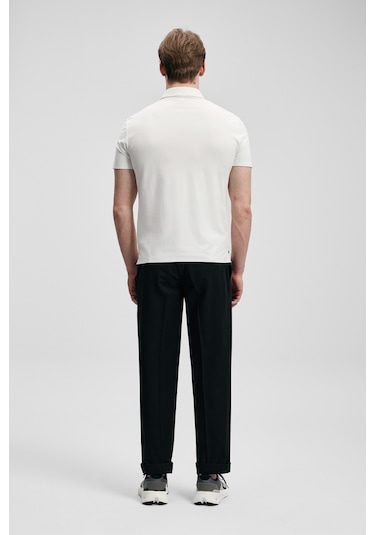Lufian Jaxon Hi- Tech Performance Dikişsiz Polo Tişört Beyaz 111040241100500
