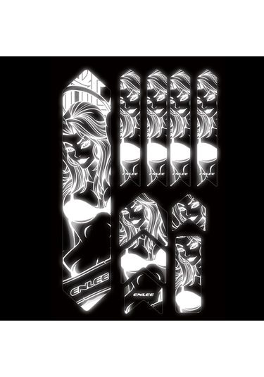 Neevoyu Yansımalı Bisiklet Çerçeve Koruyucu - Çizilmeye Dayanıklı, Gece Güvenliği Sağlayan 112 Karakter