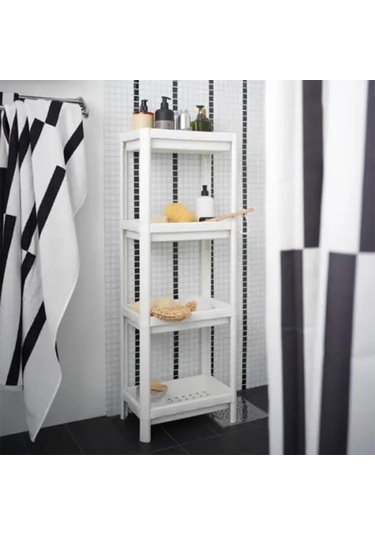 4 Katmanlı Banyo Mobilya Depolama Rafı Çamaşır Odası Diğer