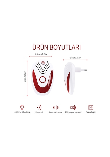 Igreen Eco Utrasonik Ev Tipi Fare Haşere ve Böcek Kovucu