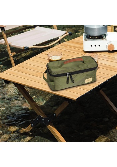 Suntek Örgü Cep Kamp Tencere Saklama Çantası Yeşil Ile Yeşil