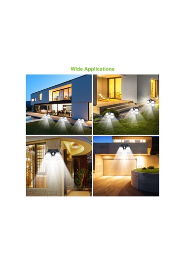 Singree Güneş Enerjili 124 Led Hareket Sensörlü Dış Mekan Aydınlatma Lambası - Ip65 Su Geçirmez