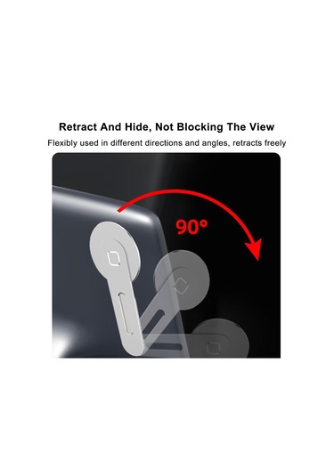 Gajeena Alüminyum Manyetik Telefon Tutucu: Dairesel Ekran, Çift Ekran Gösterimi, Taşınabilir Laptop/monitör Stantı Gümüş