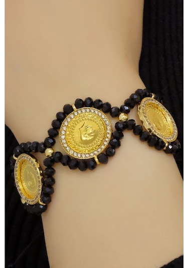 22 Ayar Üçlü Çeyrekli Bileklik Sarı Altın