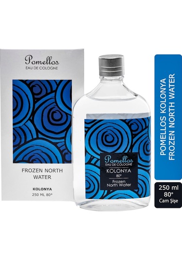 Pomellos 80 Derece Frozen North Water Kolonya Cam Şişe 250 ML