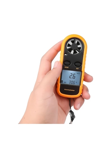 Boatshop1 Digital El Tipi Ruzgar Hizi Olcer Gm816 30m S Akilli Anemometre Hava Ruzgar Olcegi Anti Yirtilma Pil Dahil Degil