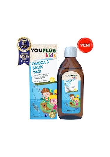 Youplus Kids Omega 3 Balık Yağı 150 ML