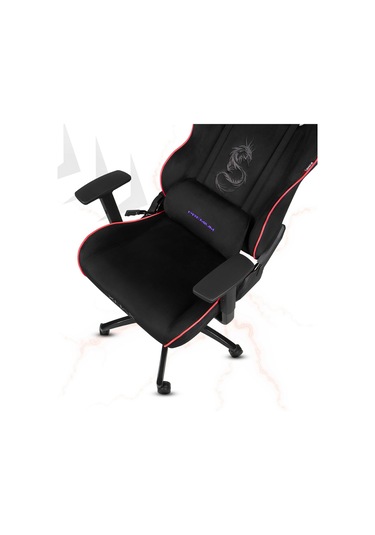 Rio Balerion Terletmez Kadife Kumaş Siyah Gaming Oyuncu Koltuğu - 25 Siyah