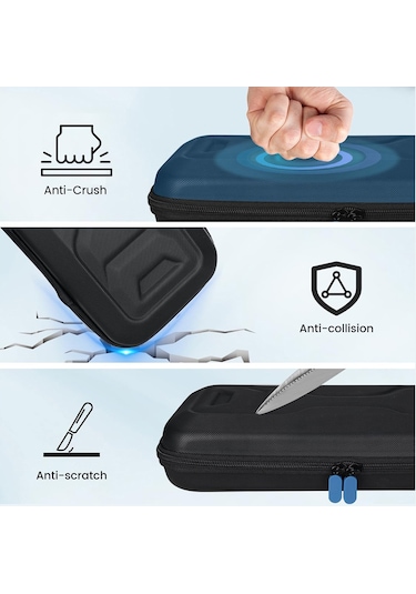 Sony Playstation Portal Taşınabilir Oyun Konsolu Saklama Çantası Kitleri İçin Siyah