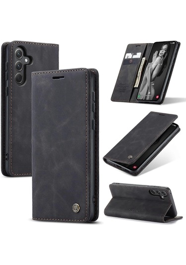 Samsung Galaxy A56 5g Kılıf Caseme 013 Serisi Kart Tutucu Stand Deri Telefon Kılıfı Çok Renkli İle Uyumludur Çok Renkli