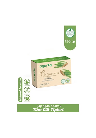 Agarta Doğal El Yapımı Çay Ağacı Sabunu 150 G
