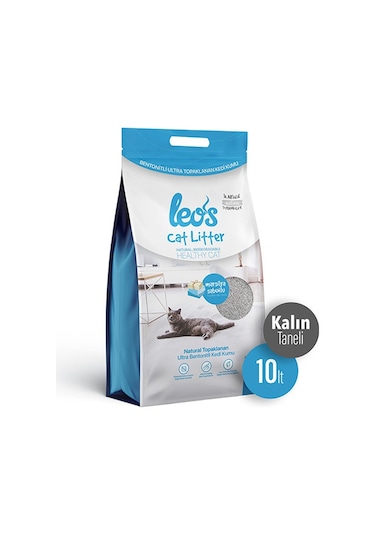 Leos Cat Litter Marsilya Sabunlu Kalın Topaklaşan Bentonit Kedi Kumu 2 x 10 L