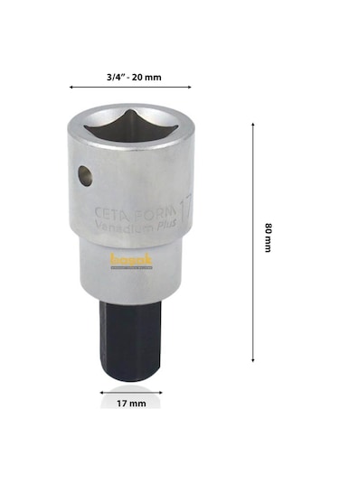 Ceta Form 17 Mm 3/4 Allen Uçlu Lokma C38s-h17