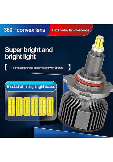 2 Adet H7 H11 9005 9012 Araba Farı 6000k 20000lm Sis Lambası 12v Araba Farı Beyaz Led Ampuller Canbus Işıkları Csp Çip - Üstün Parlaklık Ve Uzun Ömür Diğer