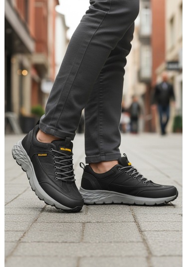 Siyah Nubuk Hakiki Deri Erkek Outdoor Ayakkabı 250069 M Çok Renkli