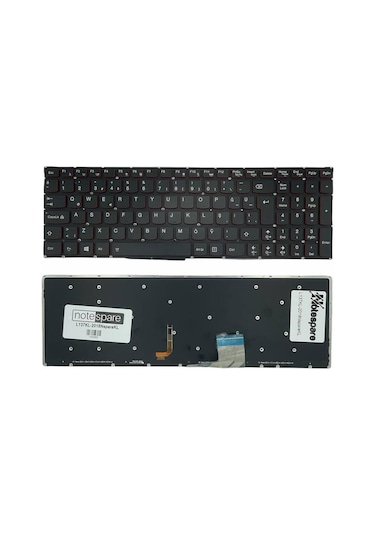 Lenovo İle Uyumlu Ideapad Y5070, Y50-70, Y5080, Y50-80 Notebook Klavye Işıklı Siyah Tr