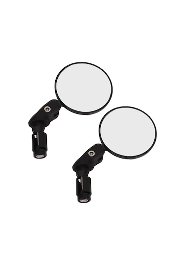 Geeroyoo Bisiklet İçin Çift Konveks Yansıta - 360 Döner, Geniş Görüş, Dayanıklı Malzeme, 18-22mm Düz Çubuk Uyumlu, Dağ Yolu Bisikleti Elektrikli Bisiklet Uygun