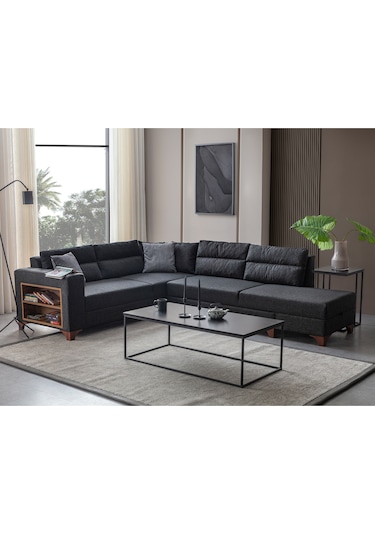 Eymense Tloft Köşe Koltuk Takımı Antrasit Sağ Köşe