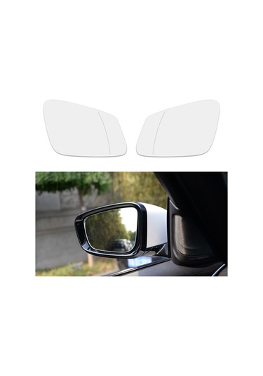 Tenfowee Bmw F02 F07 F10 F18 E60 Sağ Ters Işık Aynası Camı, Hafif Mavi Renk, Abs Plastik Ve Cam Malzeme Gümüş