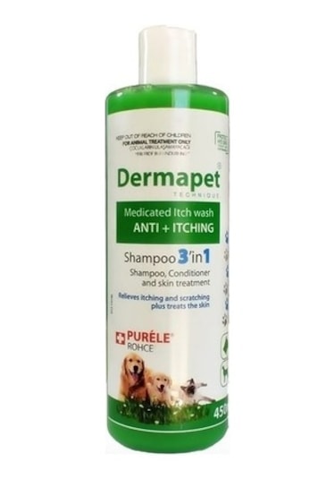 Purele Dermapet Kedi Köpek Şampuanı 3in1 Plus 450 ml