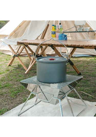 4.2L Alümina Oksit Pot Asılı Pot Kamp Sırt Çantasıyla Yürüyüş Piknik Için Kapaklı Fda Sertifikası Yok