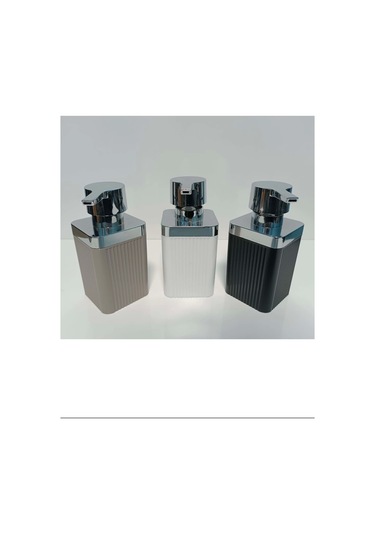 Maxel Mimoza Krom Çizgili Sıvı Sabunluk 1 Adet Royaleks-y-874 Çok Renkli