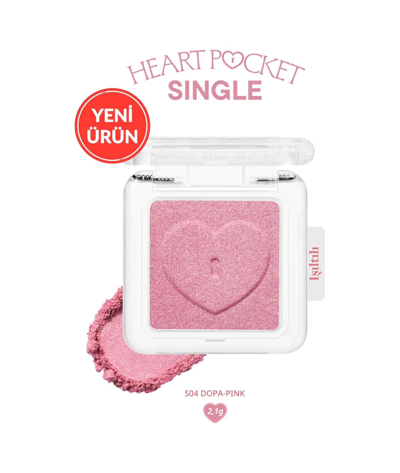 Peripera Heart Pocket Single S04 Dopa-pink