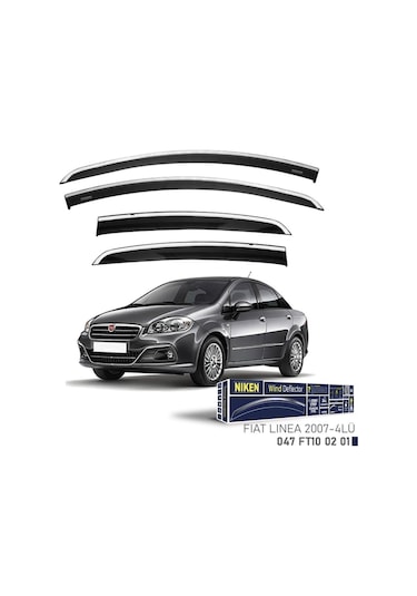 Fiat Linea Niken Kromlu Cam Rüzgarlığı 4lü Set 2007 2017