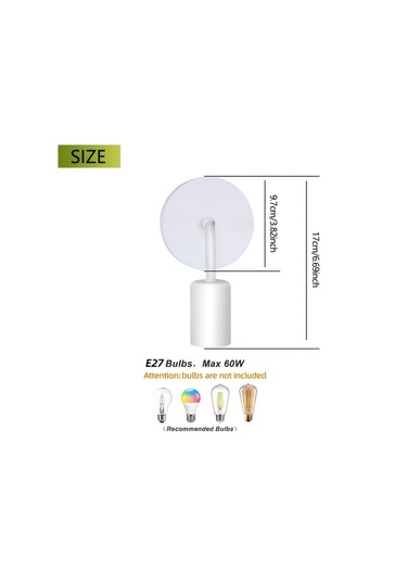 Dashanshop 2 Adet Modern Nordic E27 Avize Duvar Lambası Salon Yatak Oda Koridor Giriş Dekoru Siyah