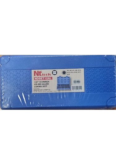 Nt Tools Ndset12al 1/2" Cr-mo Allen Lokma Seti 10 Parça