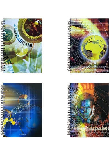 Özgün 20x28 Spiralli 4 Konulu Defter 160 Yp. Çizgili