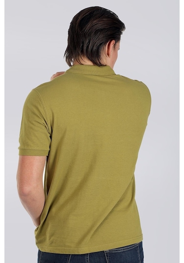 Lee Cooper Twıns 1 Erkek Pike Polo Yaka T-Shırt Yağ Yeşili-17952-Yağ Yeşili Yeşil